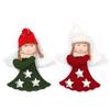 4Pcs Festival Angel Wing Ornaments For Christmas Tree Decoration Easy Hanging Design Polyester Holiday Decorations