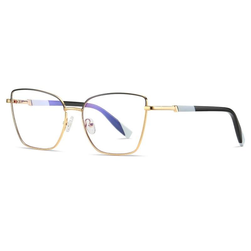 Metal Colorful Cat Eye Reading Glasses Women Blue Light Blocking Presbyopia Eyewear Fashion Computer Glasses