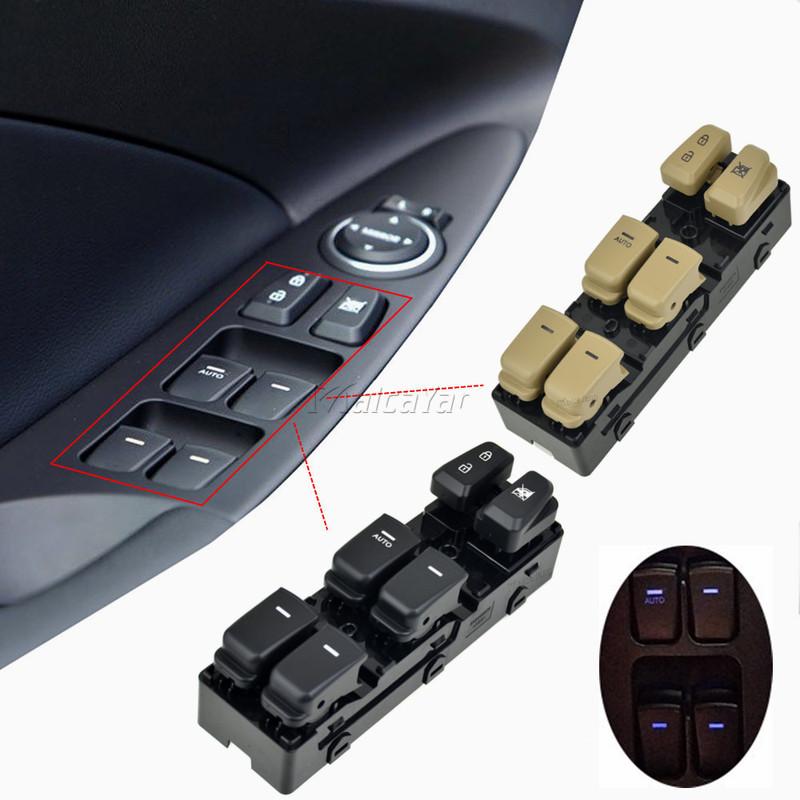 NEW For Hyundai Sonata 2011-2014 Power Window Switch 93570-3S000RY 93570-3S000 935703S000 935703S000RY Black/Beige