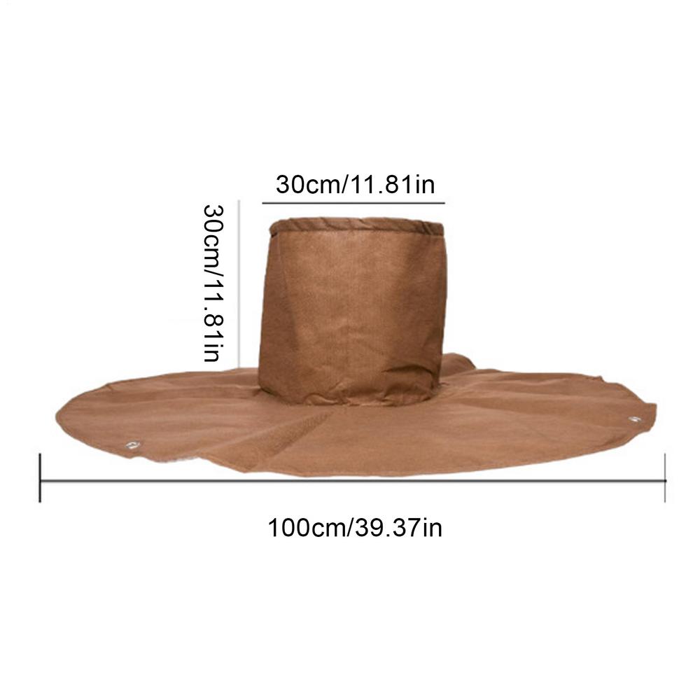 

Захисники коренів пальм Термостійкі багаторазові морозозахисні покривала з кілками Зимовий захист для коренів пальм Для кущів коричневий