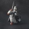 Medieval Knight Serie Figures Building Blocks Warrior Soldiers Guards Lion Heart Hospital Teutonic Knight Battle Pastor Kid Gift