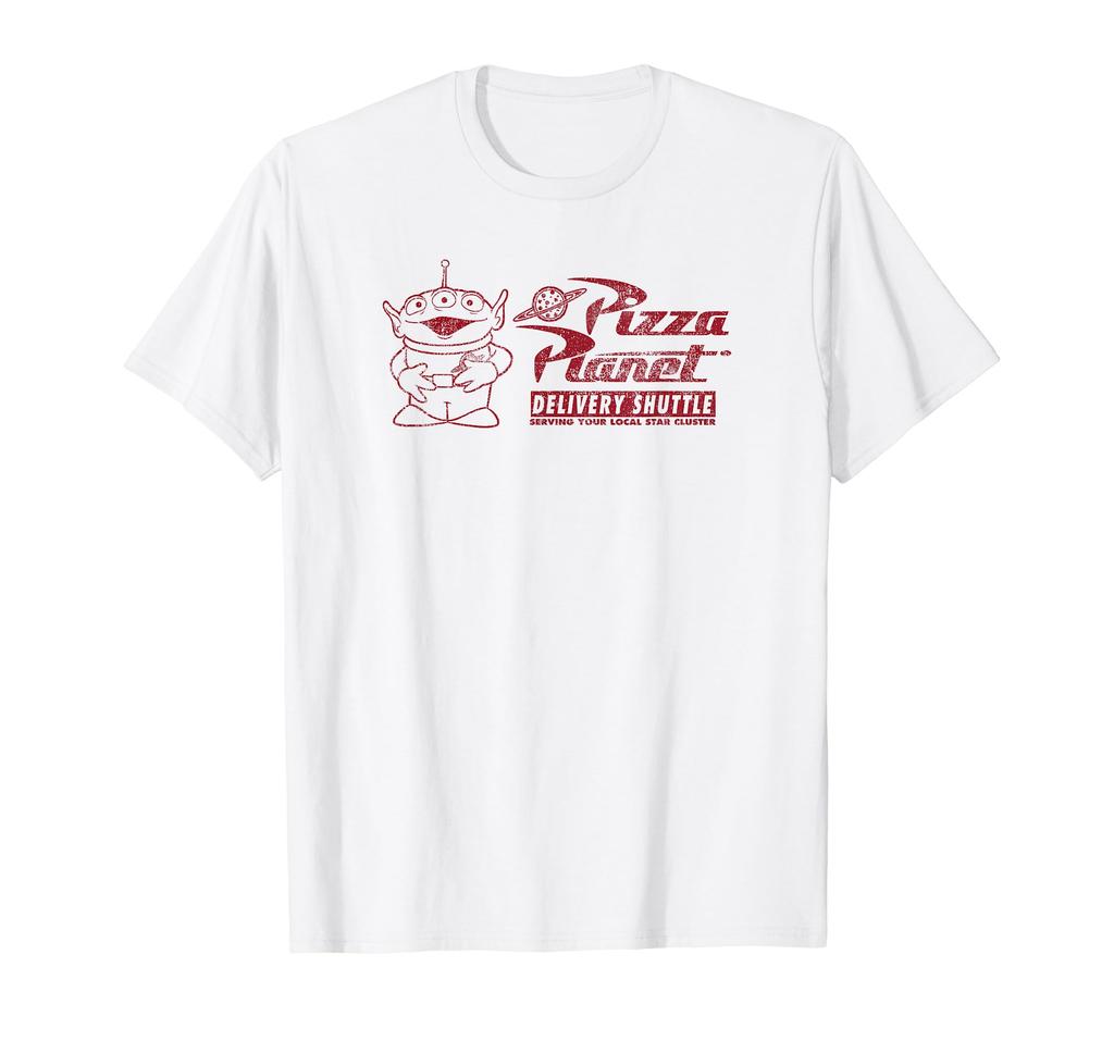 Disney Toy Story Pizza Planet Alien Delivery Shuttle Logo T-Shirt