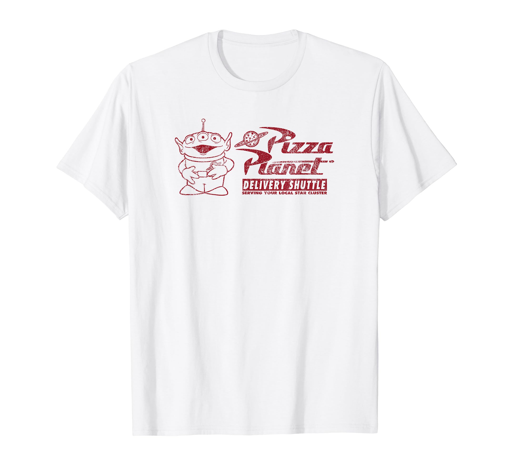 

Disney Toy Story Pizza Planet Alien Delivery Shuttle Logo T-Shirt