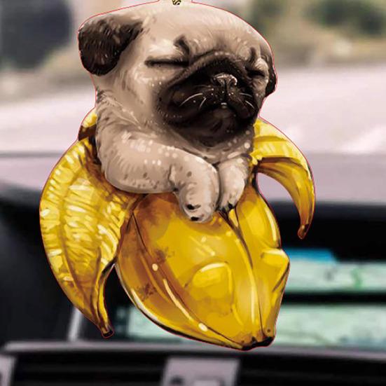 1/6 Buc. Pandantiv Auto Design Pisică Acrilic Decorațiune Agățată cu Șnur Pisoi Accesoriu Agățat Oglindă Retrovizoare Auto