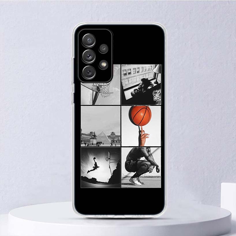 Basketball Basket Sports Soft Case For Samsung Galaxy A15 A14 A13 A12 A55 A54 A53 A52 Phone Cover A35 A32 A33 A25 A23 A22 A05S A
