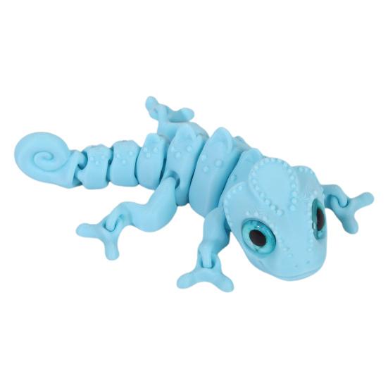 3D Printed Chameleon Articulated Lizard Model with Movable Joints Flexible Chameleon Fidget Toy for Stress Relief Home Office Desk Decoration