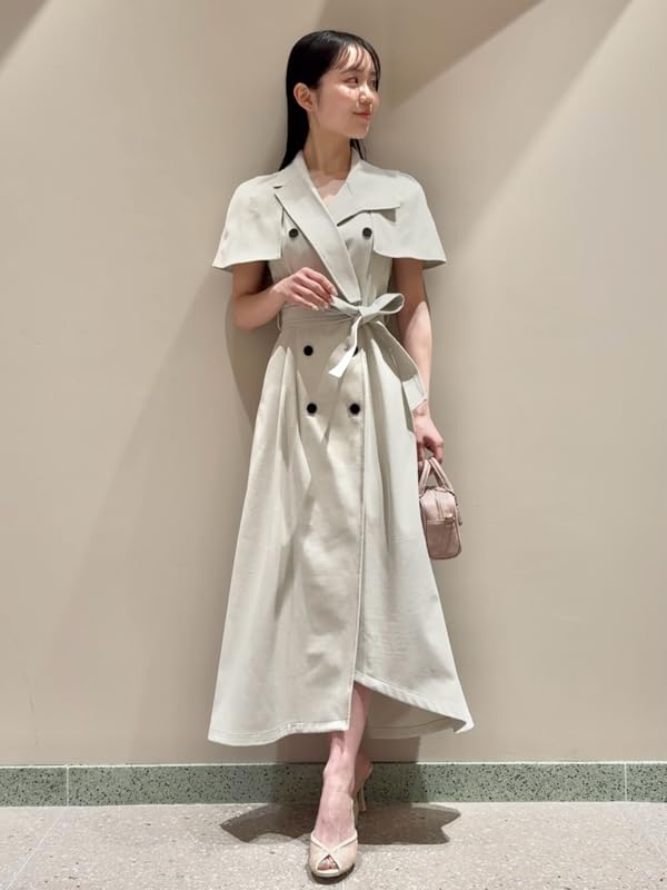 Trench Cape Dress SWFO251145LGRY0 2-way