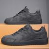 Cross 2024 Men's Wide Suede Barefoot Sports Shoes Size 47/48 - Black Casual with Labor Protection