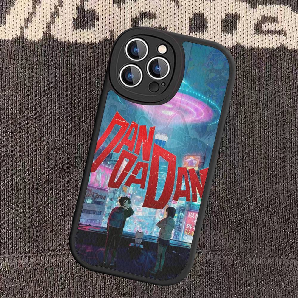 

Dandadan Japanese Anime For iPhone 16 15 14 13 12 11 Pro Max Plus Leather Phone Case iphone XS
