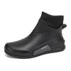 Winter warm and velvet couple waterproof rain shoes Kitchen back chef shoes waterproof shoes Short men's and women's rain boots