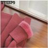 Turtleneck Sweater Fleece Thick Knitted Top Women's Korean Style Loose Pullover Sweaters Winter Warm Cashmere Bottoming Shirt
