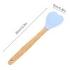 Silicone Spatula For Cooking Heart Shape Cooking Utensils With Wooden Handle Cake Scrapers For Home Baking Cake Decorating