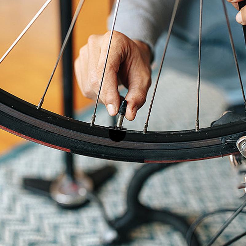 Cycle Air Nozzle Rims Sticker 4X Cycle Tire Valve Sticker Valve Core Sticker Adhesive Protective Glue Pad for Mountain Road Tube