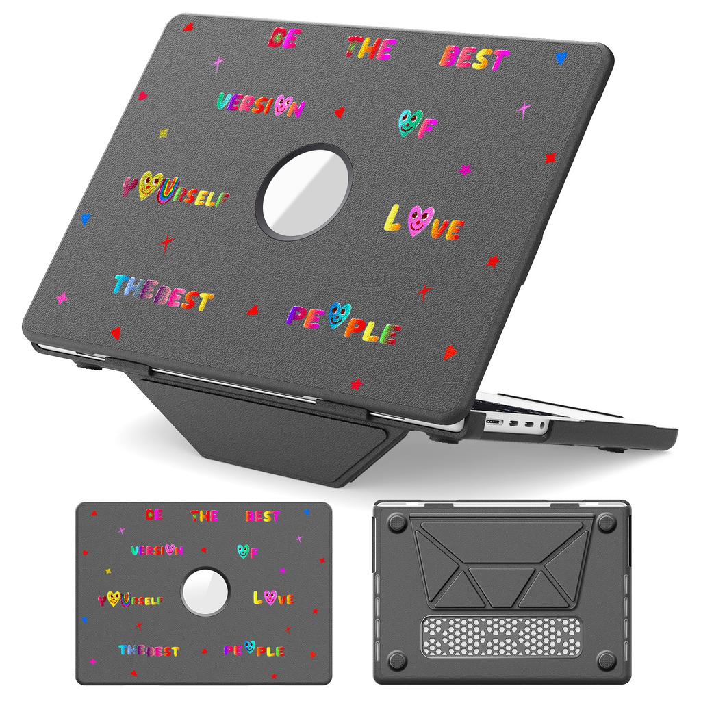 Pattern Printing Laptop Case for MacBook Pro 14 Inch (2024)/(2023)/(2021) Notebook Kickstand Cover
