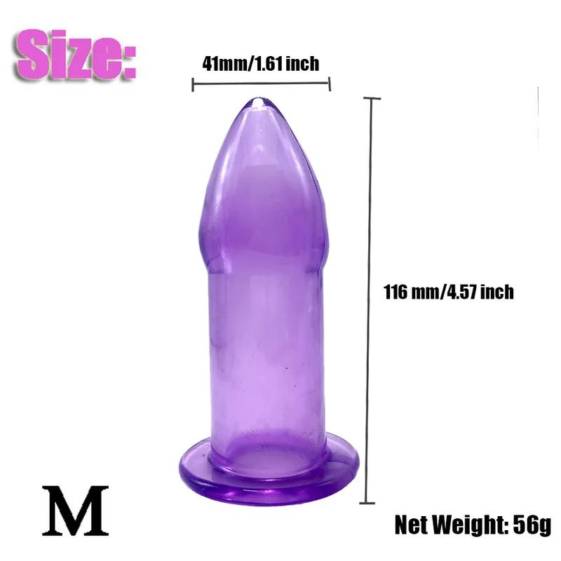Silicone Hollow Anal Plug With Stopper Speculum Enema Anus Dilator Butt Plug Prostate Massage Bdsm Sex Toys For Woman Men Gay
