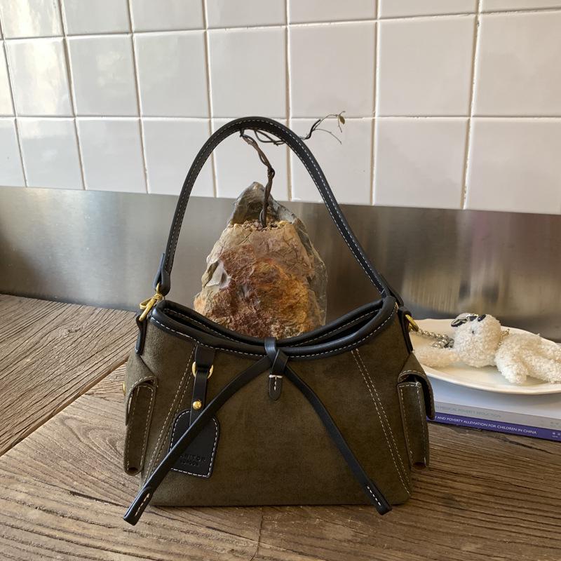 

Women s Trendy Frosted Leather Shoulder & Crossbody Bag зелёный