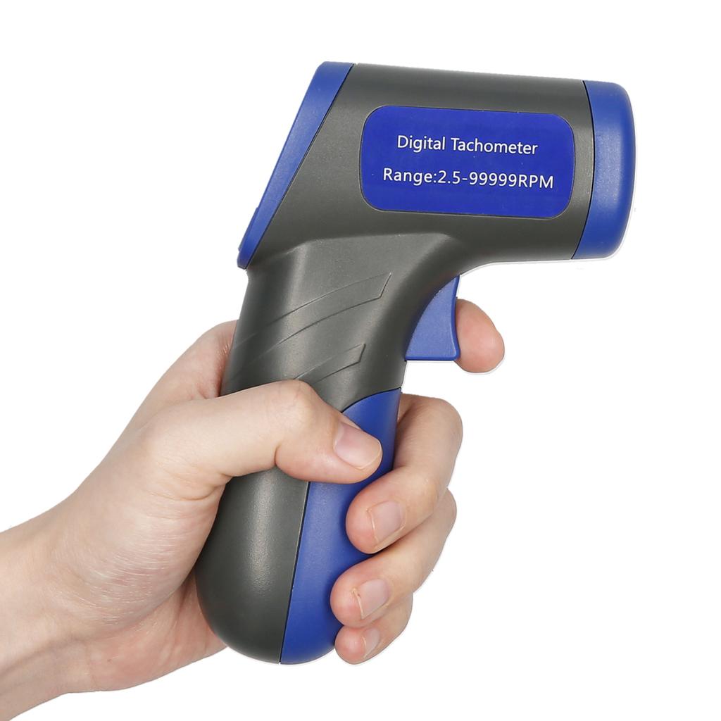 Digital Tachometer   Tachometer Handheld RPM Meter Speedmeter (2.5- 99RPM Msuring Range) with Backlit LCD Display for Motor NaMachine Lathe