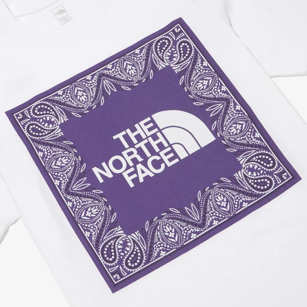 THE NORTH FACE T Shirt Unisex White Purple (Unisex) T-Shirts NT7UN29A