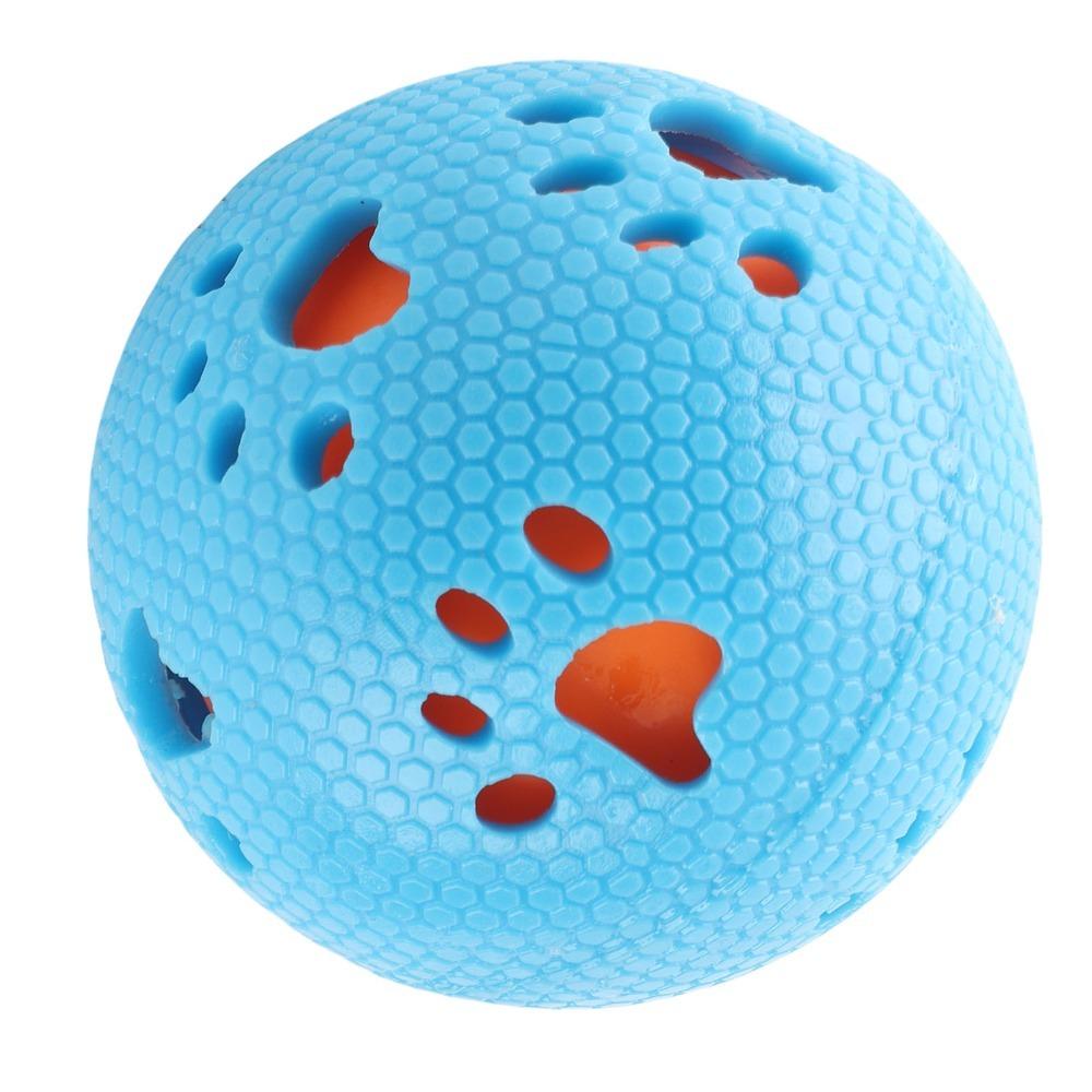 Washable Treat Dispensing Ball TPR Rubber Dog Molar Toy Safe Dog Chew Ball Interactive Play