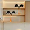3D-gedruckte Bücherregal-Ecklampe, Kleines feueratmendes Regal für die Heimdekoration