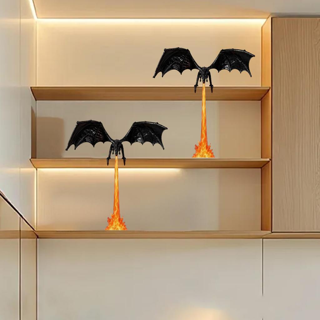 3D-gedruckte Bücherregal-Ecklampe, Kleines feueratmendes Regal für die Heimdekoration