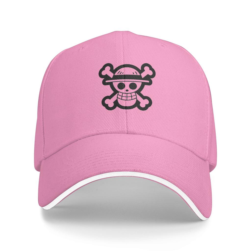 The Pirate King One Piece Baseball Caps Fashion Monkey D Luffy Anime Sandwich Hat for Men Women Adjustable Headwear Outdoor