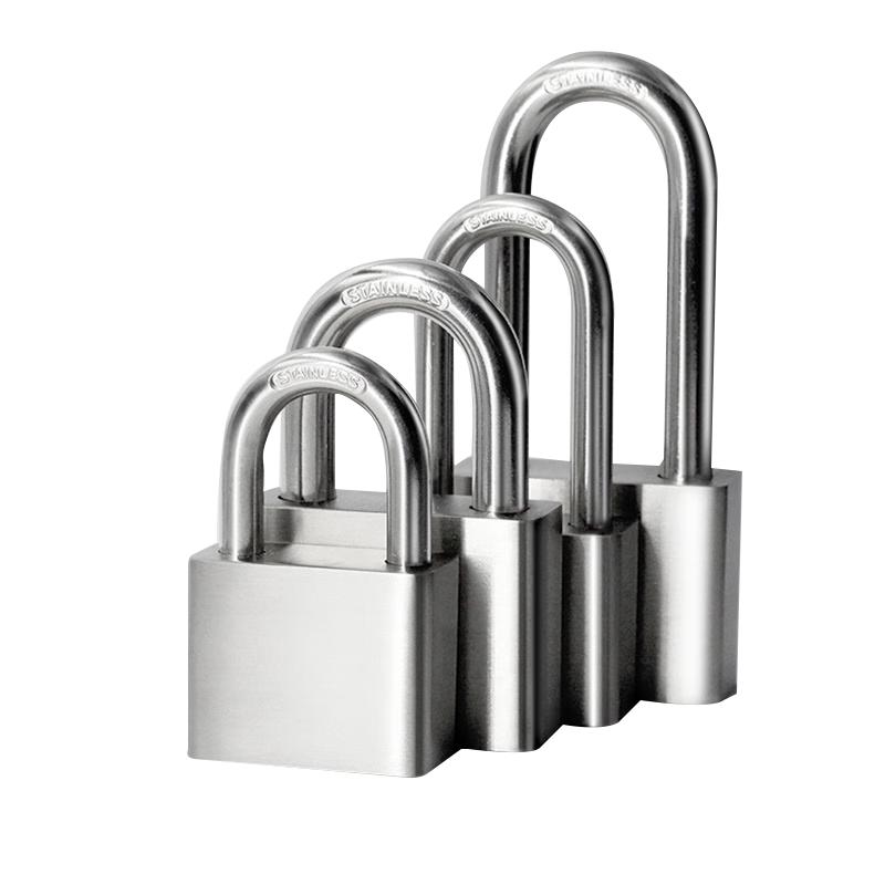 BJD 304 Stainless Steel Long Shackle Padlock 30mm Long Shackle