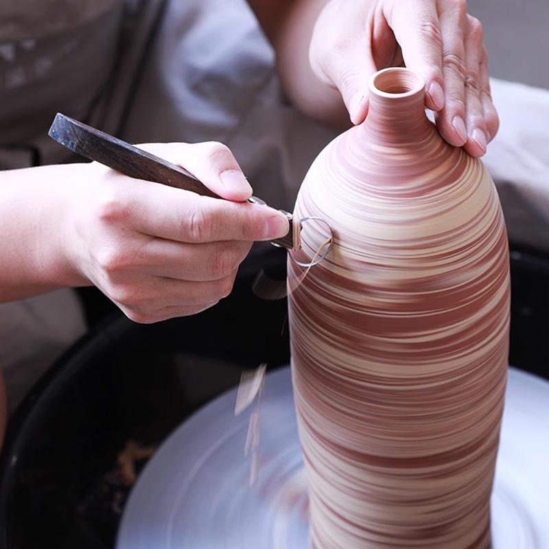 Ceramic Teapot Handle Scraper Replaceable Knife Head Polymer Clay Trimming Texture Ring Knife Carving Pottery Tool
