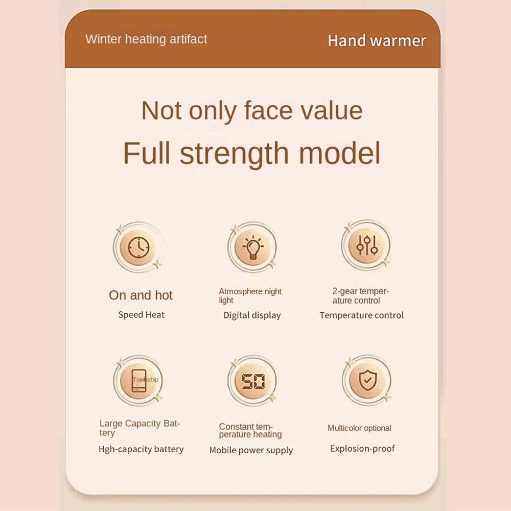 Quick Heating Hand Warmer Temperature Control Hand Heater Creative Warmer Heater  Winter Supplies