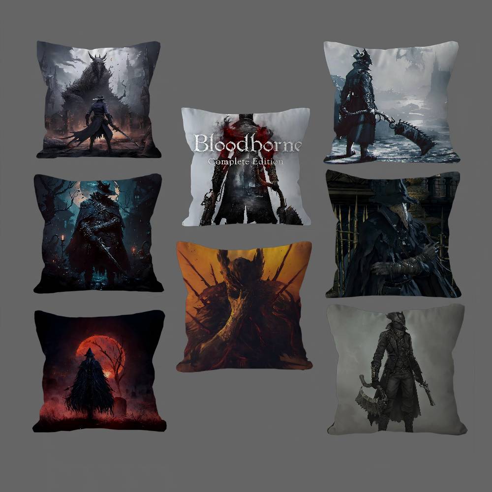 Anime Bloodborne Stitch Lucky Dragon Pillow Cover Sofa Cushion Cover Home Room Decoration Children Gift