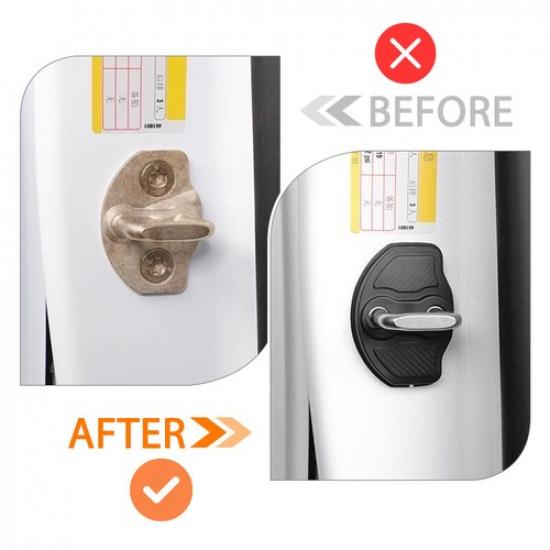 4PCS Door Lock Cover For Tesla Model 3 Y Car Door Guard Lock Tesla Accessories