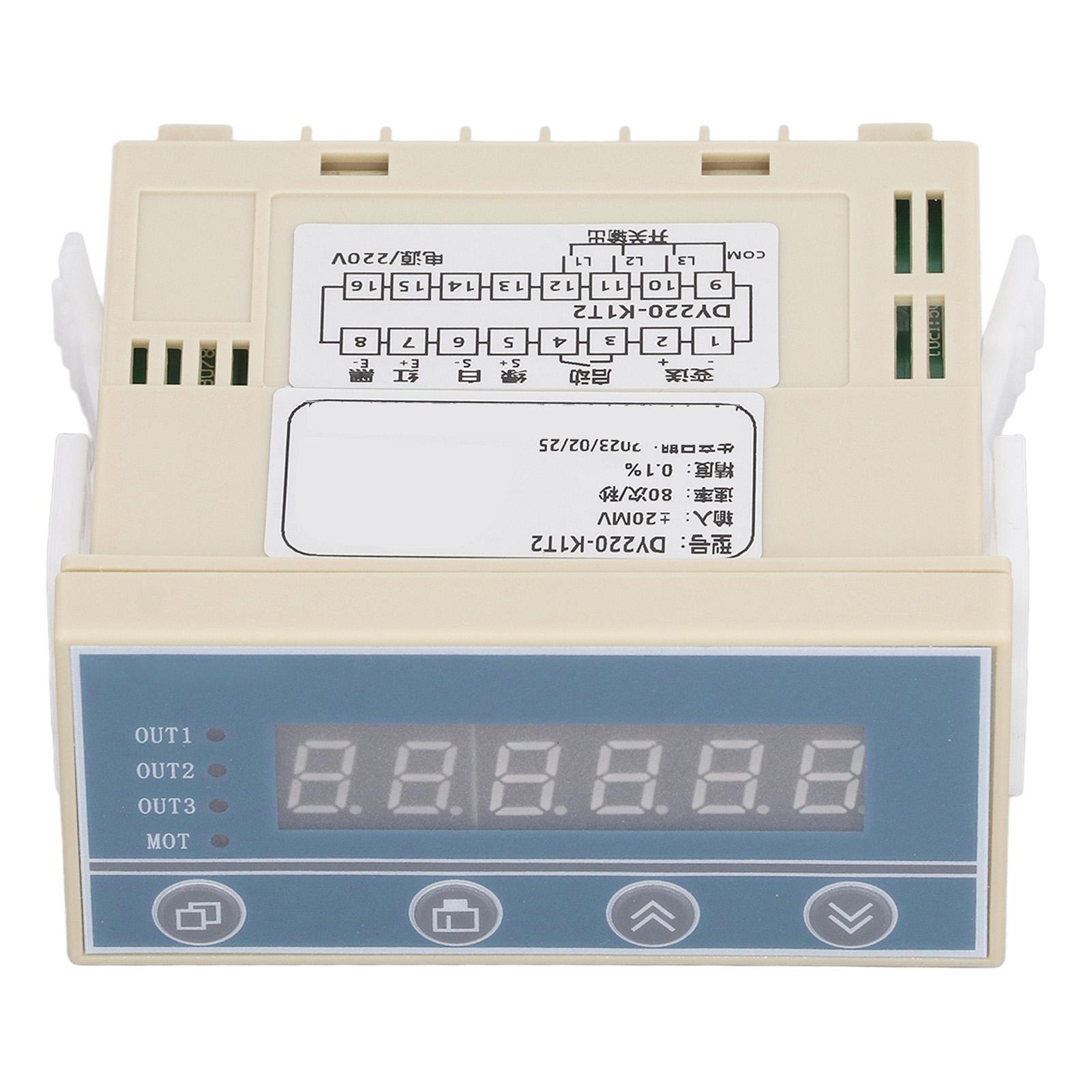 

Weighing Scale Load Cell Amplifier 6 Digit Display Weight Transmitter Controller AC 220V