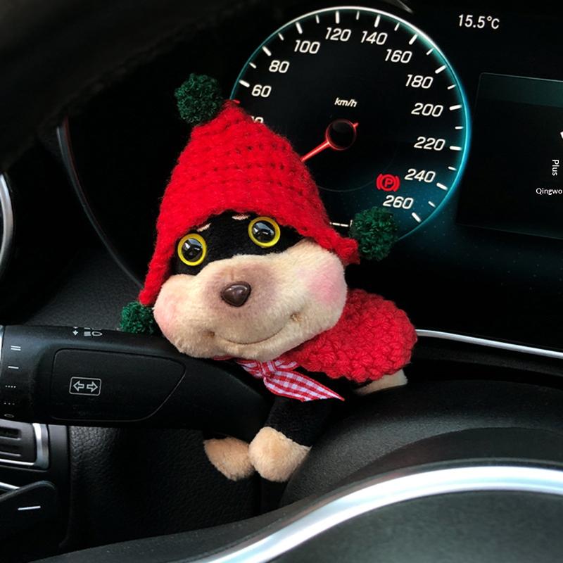 Cute Car Cute Wiper Ornaments Dog Turn Signal Switch Ornament Automotive Interior Decoration Accessories