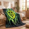 Coperta in Pile a Tema Leeds United Morbida e Accogliente in Peluche per Camera da Letto Divano Viaggio