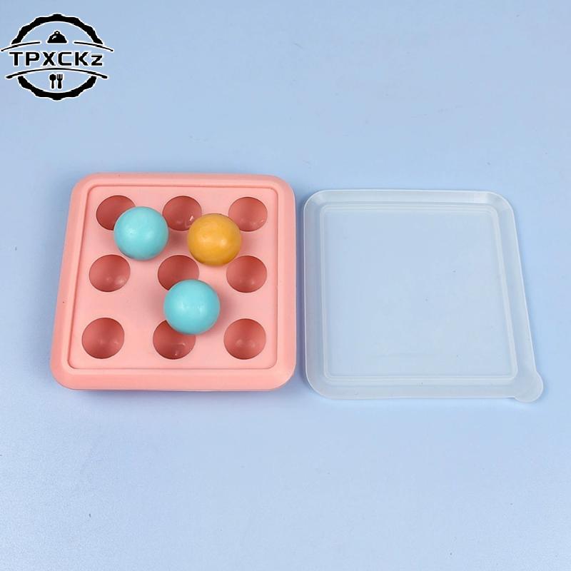 Porous Round Candy Chocolate Silicone Mold W/ Lid DIY Fondant Pudding Ice Cube Mould Valentine's Day Party Wedding Cake Decor