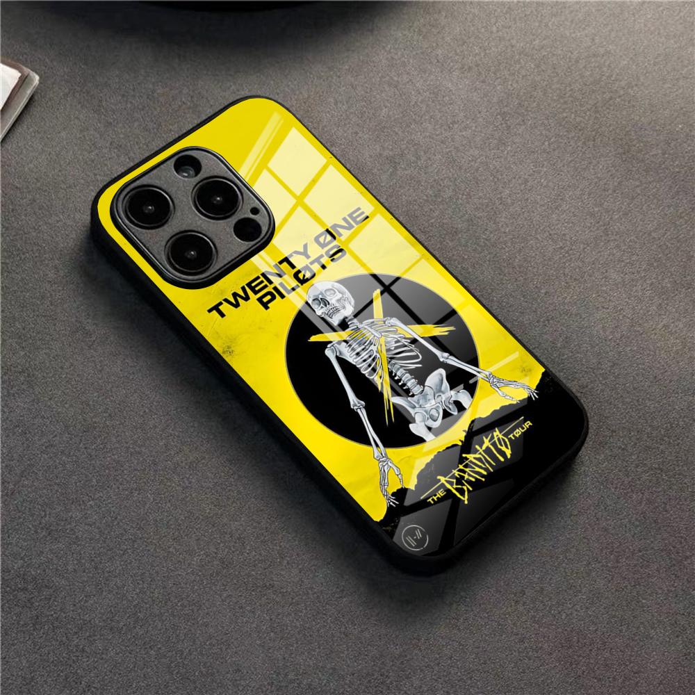 Twenty One Pilots Phone Case For 17 Pro Max IPhone 16 Pro 14 12 11 13 Mini X XR XS 15 Plus SE Glass Cover