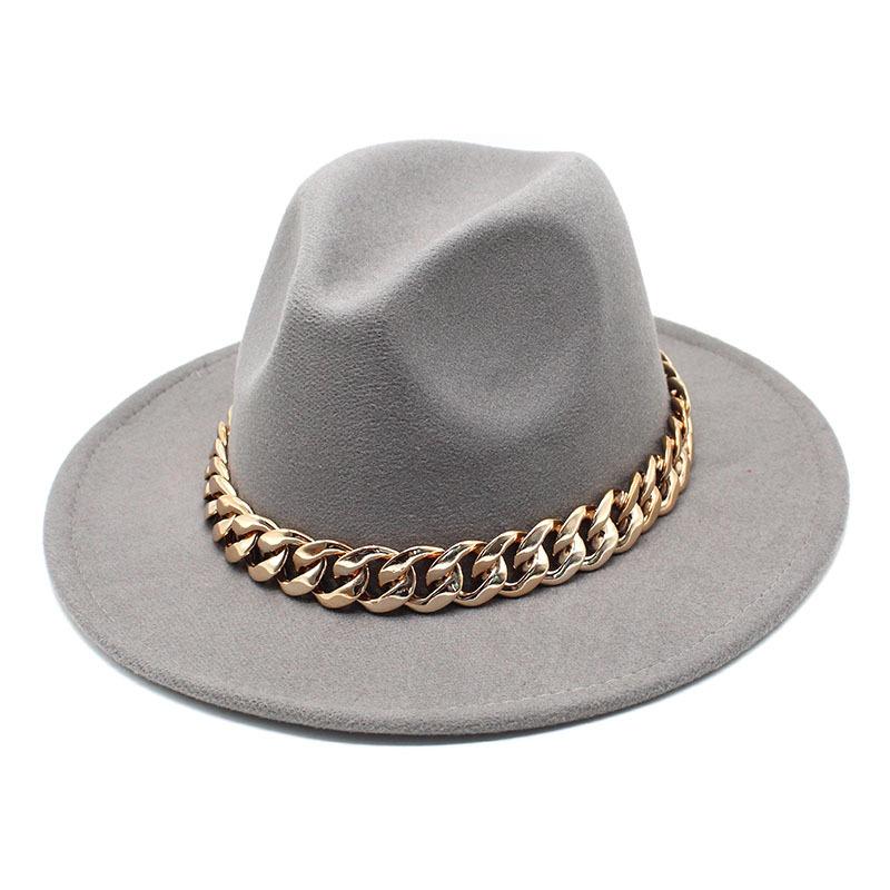 Hat Ladies Jazz Hat Seasonal British Chain Retro Top Hat Ladies Wool Gentleman Hat