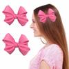 European Fabric Bow Hair Clip for Children - School Style Princess Headwear Accessory