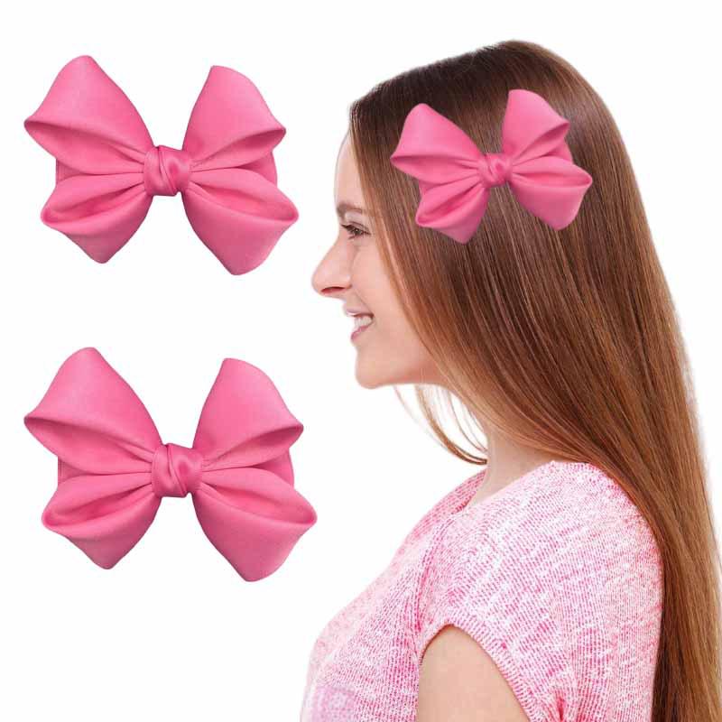 European Fabric Bow Hair Clip for Children - School Style Princess Headwear Accessory