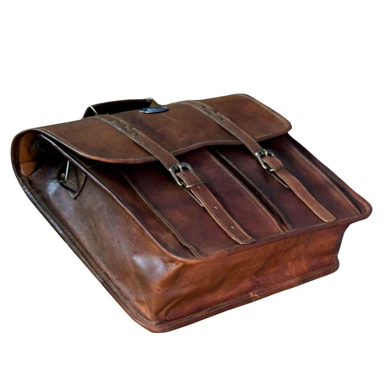 Винтажная сумка-портфель из козьей кожи — фото 2