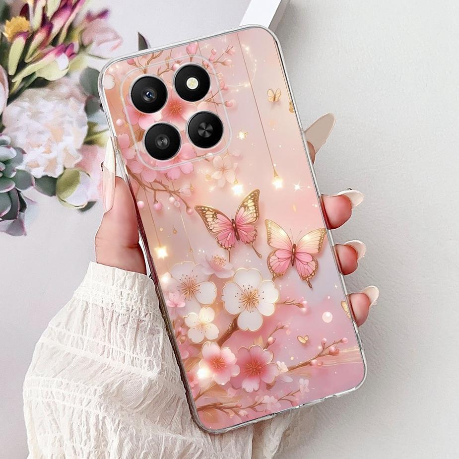 For Honor 400 Smart 5G Case LGN-NX1 Cute Cat Painted Cover Soft Silicone Case For Honor X7d 4G HonorX7d 5G Honor400 Smart Bumper