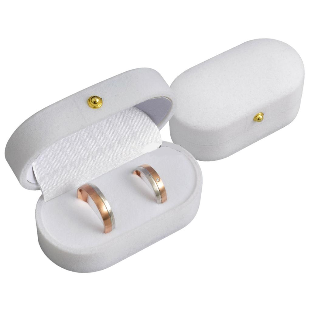 Les Trésors De Lily [R8055] - Coffret Alliances 'Mariage' Blanc - 75x40x35 mm