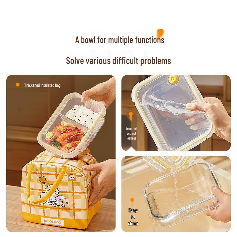 Cilock 1070ML Borosilicate Glass Lunchbox