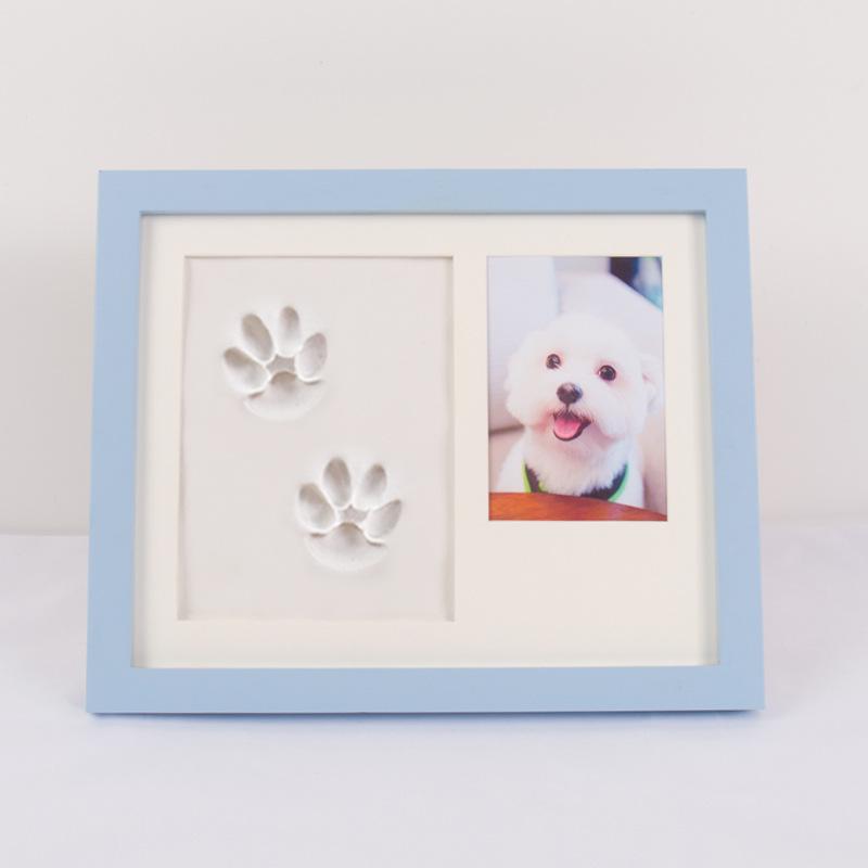 Pet Paw Print DIY Ink Pad & Frame for Dog and Cat Footprint Memorials