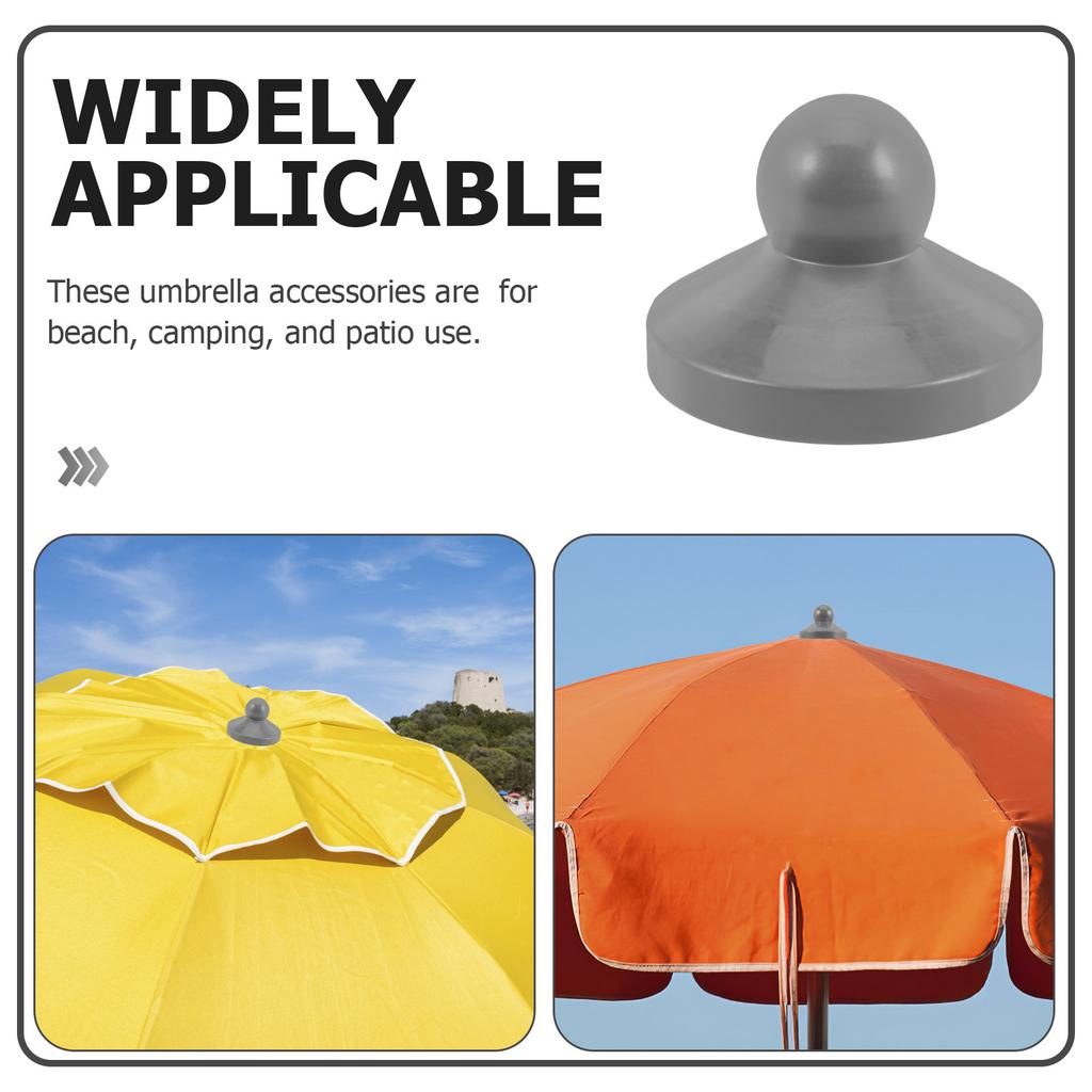 Umbrella Tip Cover Parasol Pole Cap Finial Top Cap for Outdoor Patio Beach Camping Garden Easy Installation Stylish Reusable