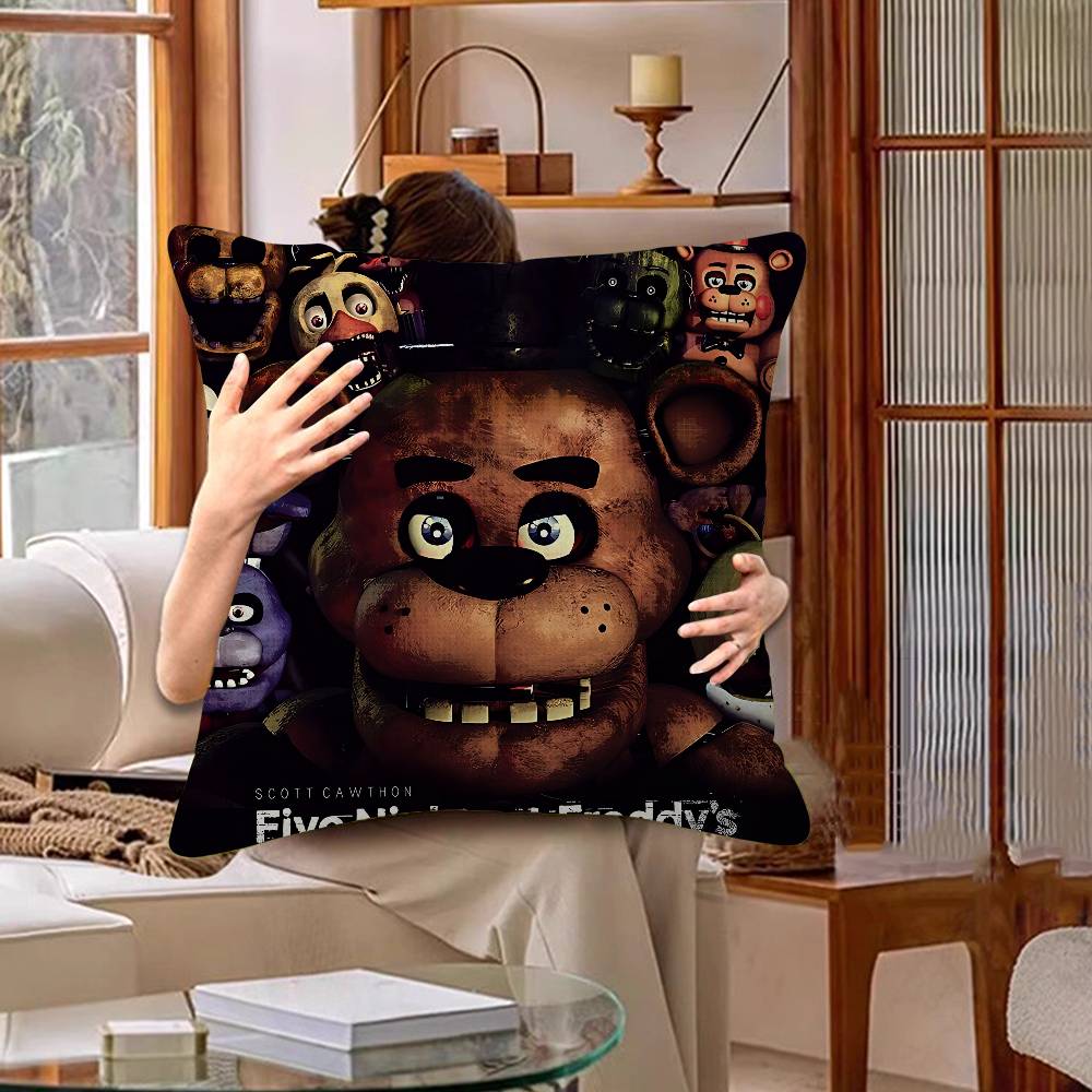 Fnaf Five-nights-At-Freddys Decorative Room Aesthetics Pillow Case Home Decor Bedroom Sofa Bed Couch Pillow Cover 45x45