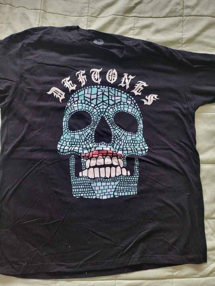 Rare Deftones Skull All size Black All size Shirt Unisex T-Shirt XXXL