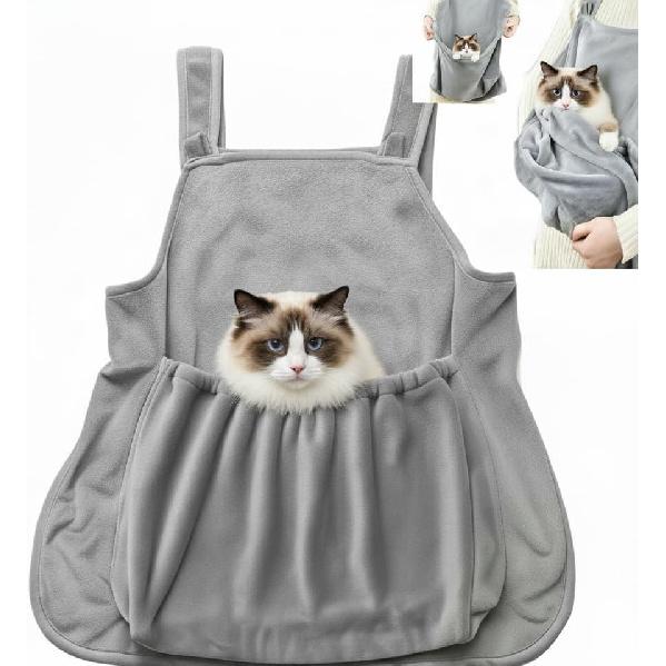 Cat Apron Carrier, Pet Sleeping Bag, Kitten Hands-Free Soft-Sided Carrier Pouch Sling for Small Sized Animals Cat Carrier Pouch Pet Sling Carrier for B,1Pcs