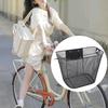 1 Set Bike Basket Large Capacity Easy To Install Metal Mesh Bike Basket