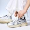 Anta Versatile Comfortable Wear-Resistant Low-Top Casual Shoes Men sneakers White Gray Silver 912428810-2